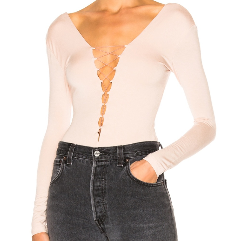 T by Alexander Wang Light Pink Bodysuit